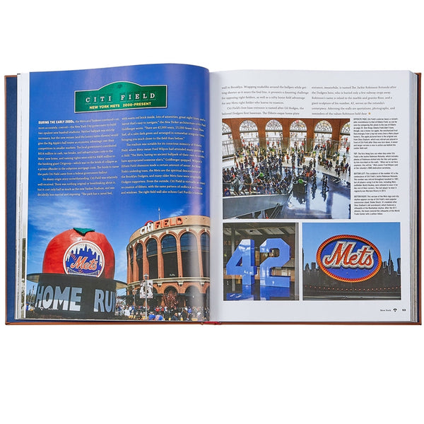 Load image into Gallery viewer, Graphic Image Ballparks Past and Present - Leather Book
