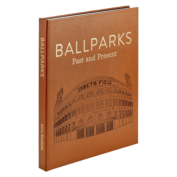 Load image into Gallery viewer, Graphic Image Ballparks Past and Present - Leather Book
