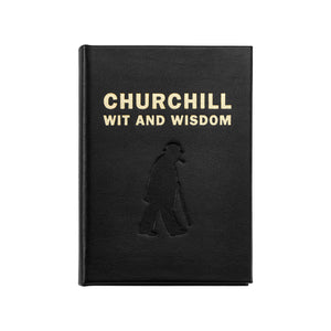 Graphic Image Churchill Wit and Wisdom - Leather Book