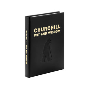 Graphic Image Churchill Wit and Wisdom - Leather Book