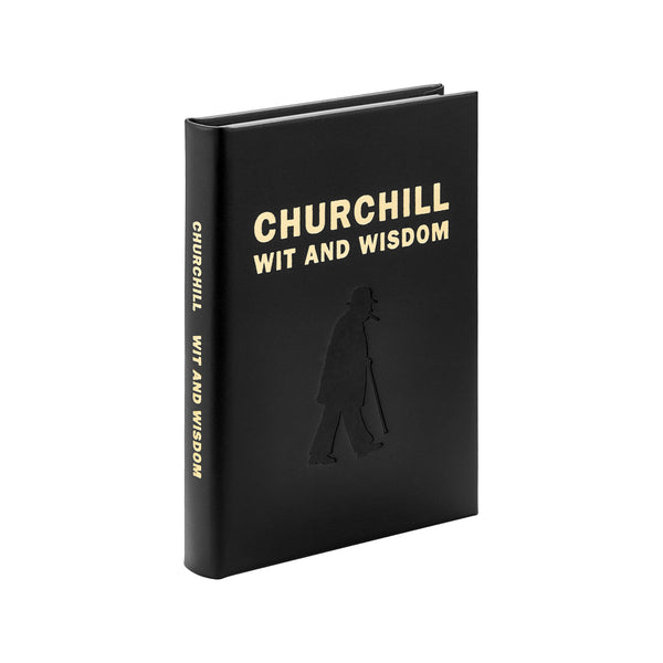 Load image into Gallery viewer, Graphic Image Churchill Wit and Wisdom - Leather Book
