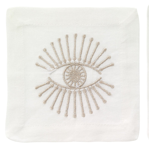 Load image into Gallery viewer, Bodrum Linens Bright Eyes - Cocktail Napkins - Set of 4
