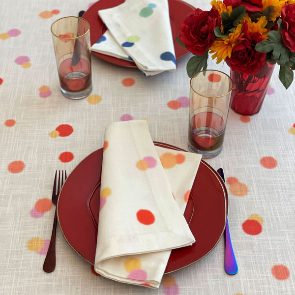 Load image into Gallery viewer, Bodrum Linens Bubbles - Linen Napkins - Set of 4
