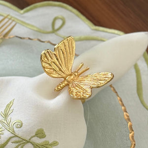 Bodrum Linens Butterfly - Napkin Rings - Set of 4