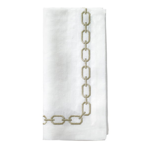 Load image into Gallery viewer, Bodrum Linens Chains - Linen Napkins - Set of 4
