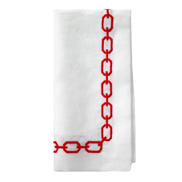 Load image into Gallery viewer, Bodrum Linens Chains - Linen Napkins - Set of 4
