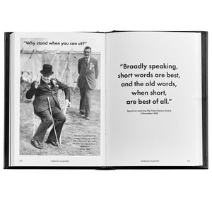 Graphic Image Churchill Wit and Wisdom - Leather Book