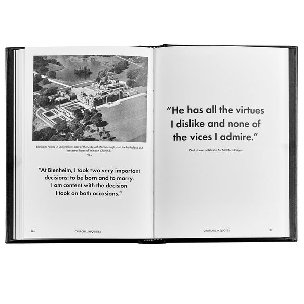 Load image into Gallery viewer, Graphic Image Churchill Wit and Wisdom - Leather Book
