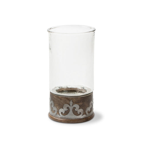 GG Collection Heritage Inlay Wood Candleholder, 16.5 in.