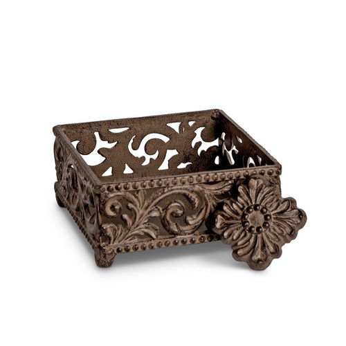 GG Collection Acanthus Cast Aluminum Cocktail Napkin Holder