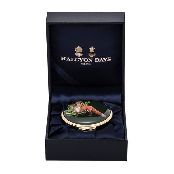 Load image into Gallery viewer, Halcyon Days &quot;Woodland Wildlife - Fox&quot; Enamel Box
