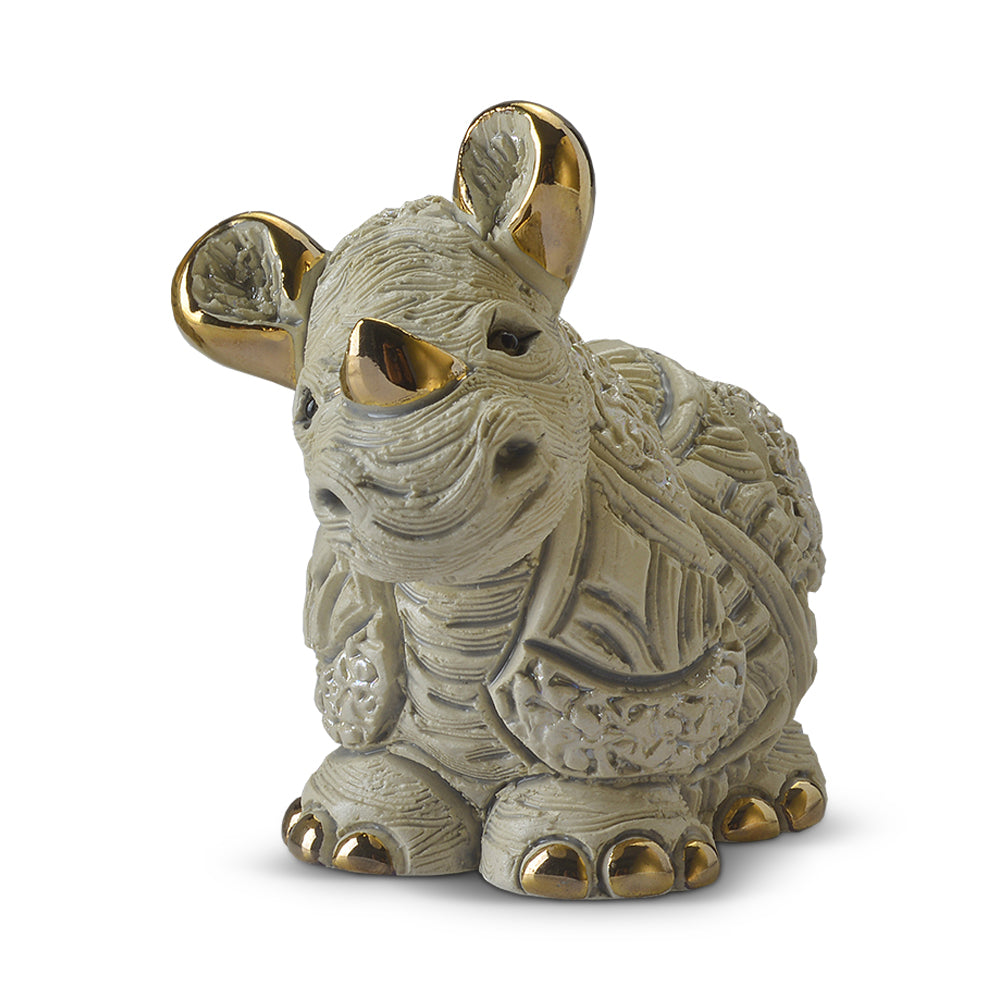 De Rosa Collections Baby White Rhino Figurine