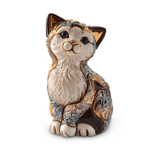 De Rosa Collections Calico Kitten Sitting Figurine