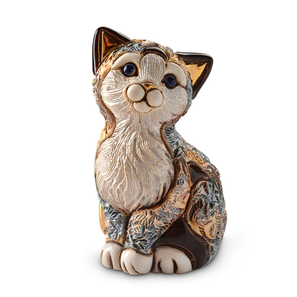 Load image into Gallery viewer, De Rosa Collections Calico Kitten Sitting Figurine
