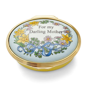 Halcyon Days "For My Darling Mother" Enamel Box