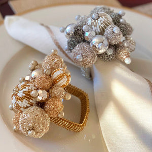 Bodrum Linens Gala - Napkin Rings - Set of 4