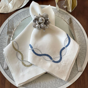 Bodrum Linens Olympia Linens - Linen Napkins - Set of 4