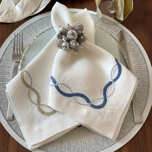 Load image into Gallery viewer, Bodrum Linens Olympia Linens - Linen Napkins - Set of 4
