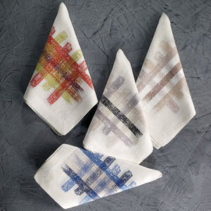 Bodrum Linens Graffiti - Linen Napkins - Set of 4