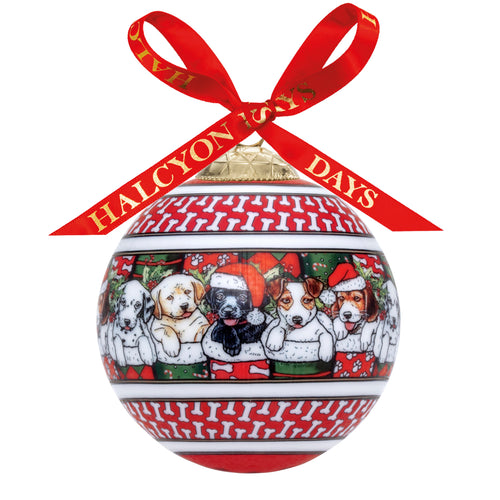 Halcyon Days Have A Paws-itively - Bauble Christmas Ornament