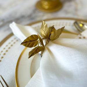 Bodrum Linens Ivy - Napkin Rings - Set of 4