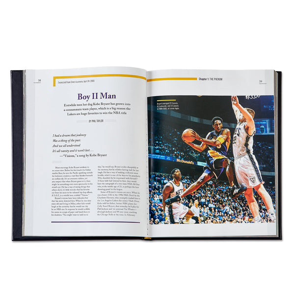 Load image into Gallery viewer, Graphic Image Kobe Bryant: A Tribute to a Basketball Legend - Leather Book
