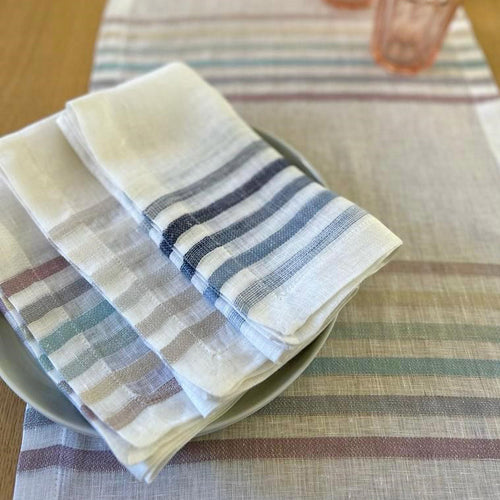 Bodrum Linens Logan - Linen Napkins - Set of 4