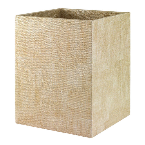 Bodrum Linens Luster Gold Waste Basket