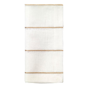 Bodrum Linens Metallic Thread - Linen Napkins - Set of 4