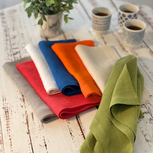 Bodrum Linens Mykonos - Linen Napkins - Set of 4