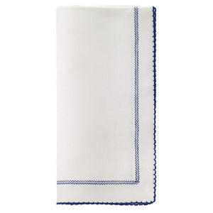 Bodrum Linens Picot - Linen Napkins - Set of 4