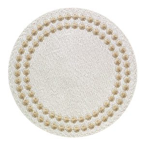 Bodrum Linens Pearls Coasters - Set of 4