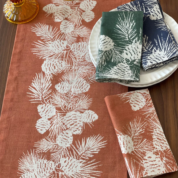 Load image into Gallery viewer, Bodrum Linens Pinecone - Linen Napkins - Set of 4
