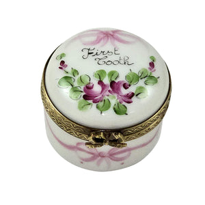 Rochard "Pink First Tooth" Limoges Box