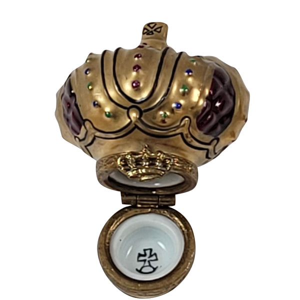 Load image into Gallery viewer, Golden Crown Limoges Box
