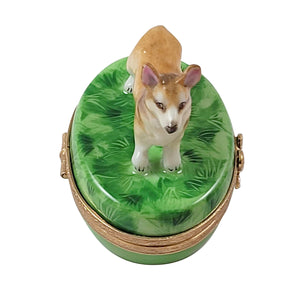 Rochard "Corgi" Limoges Box