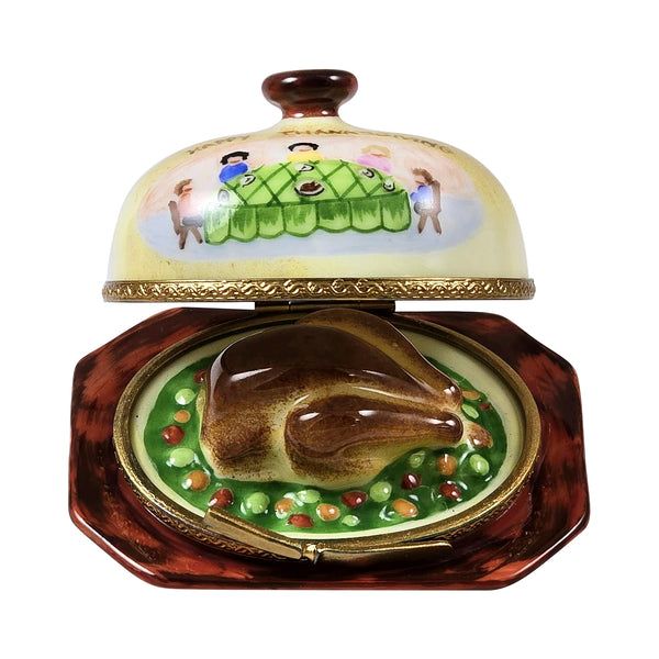 Load image into Gallery viewer, Rochard &quot;Turkey Under Porcelain with Family&quot; Limoges Box
