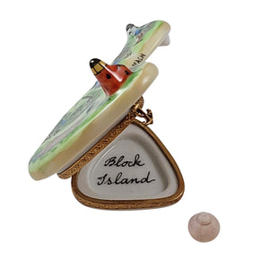 Rochard "Block Island with Removable Orb" Limoges Box