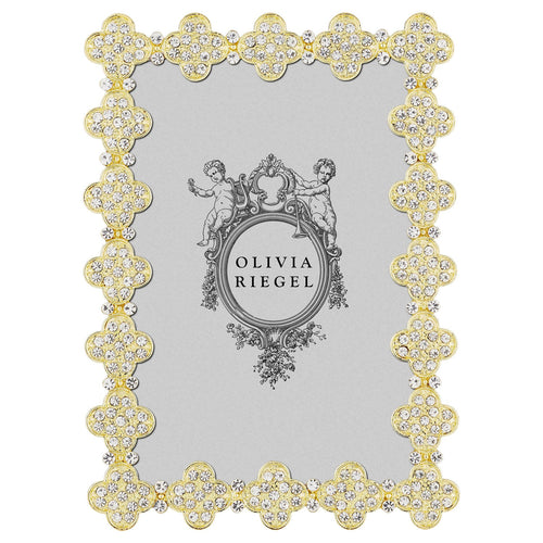 Olivia Riegel Gold Pavé Clover 4