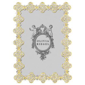 Olivia Riegel Gold Pavé Clover 4