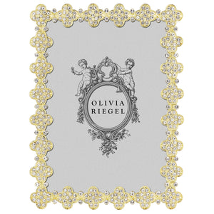 Olivia Riegel Gold Pavé Clover 5" x 7" Frame