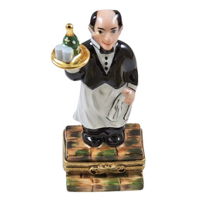 Rochard "Sommelier with Bottle" Limoges Box