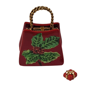 Rochard "Christmas Shopping Bag with Present" Limoges Box