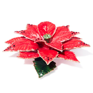 Jay Strongwater Poinsettia Objet