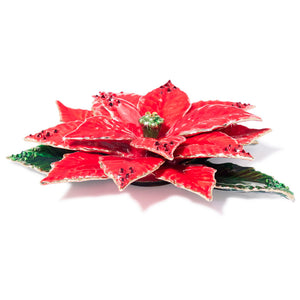 Jay Strongwater Poinsettia Objet