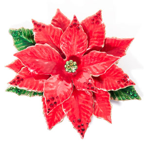 Jay Strongwater Poinsettia Objet