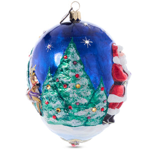 Jay Strongwater Christmas Delivery Glass Ornament