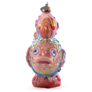 Jay Strongwater Fancy Fish Glass Ornament