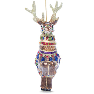 Jay Strongwater Dasher Glass Ornament