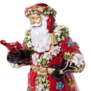 Jay Strongwater Floral Santa